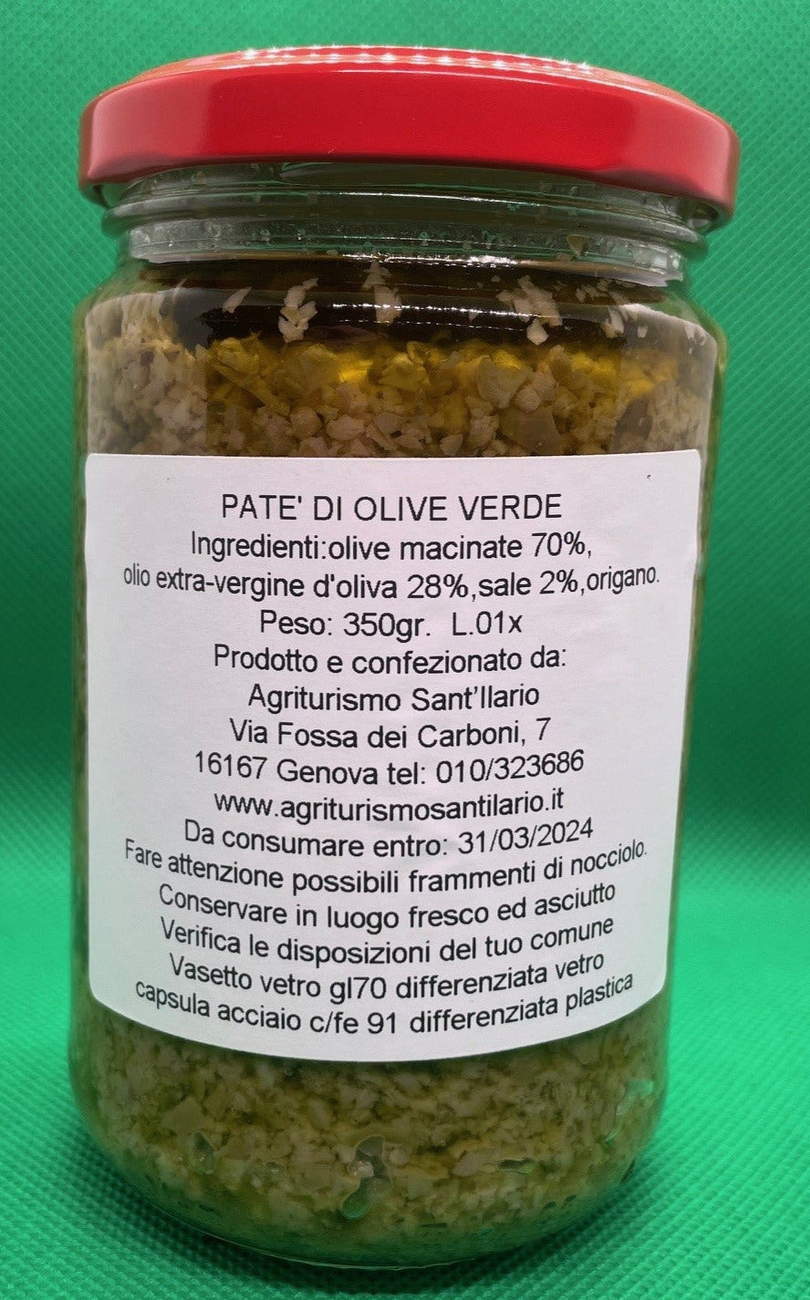 PATE' OLIVE VERDI